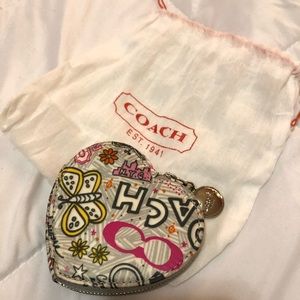 Coach Heart Coin Purse/Wallet